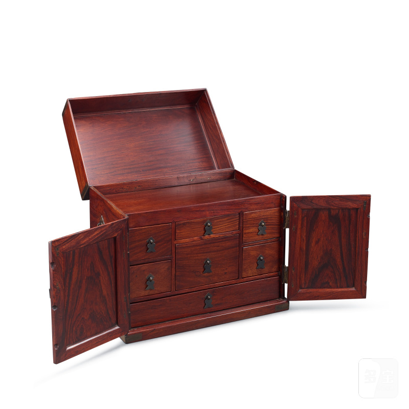 A huanghuali seal chest, guanpixiang, Late Ming - early Qing dynasty | 明末清初 黃花梨官皮箱 - 图2